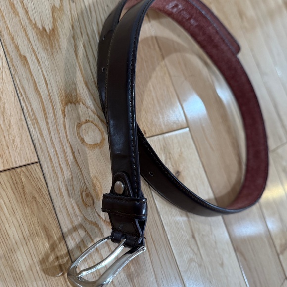 Brown Leather (100%) Belt - Picture 1 of 5